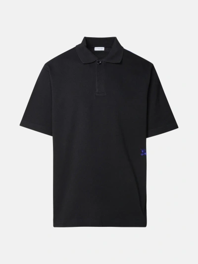 Burberry Kids' Black Cotton Polo Shirt