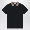 Burberry Vintage Check Polo Shirt In Black