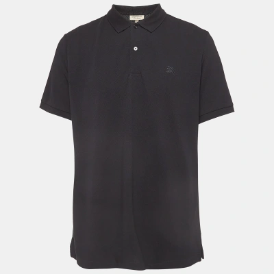 Pre-owned Burberry Black Cotton Short Sleeve Polo T-shirt Xxl