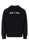 Burberry Black Cotton Sweatshirt In Black