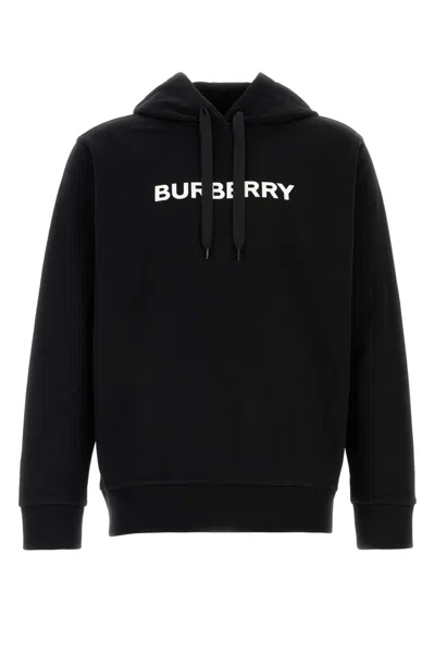 BURBERRY BURBERRY BLACK COTTON SWEATSHIRT