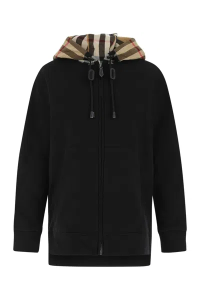 Burberry Women Black Cotton Sweatshirt
