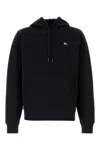 Burberry Men Black Sweatshirt With Ekd Embroidery On The Front And Logo Print On The Rear In Cotton In Black