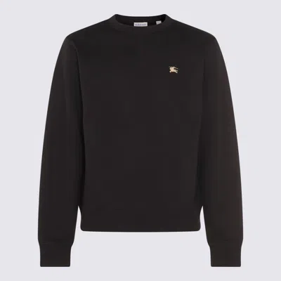 BURBERRY BURBERRY BLACK COTTON SWEATSHIRT