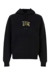 Burberry Hoodie With Front Pocket And Ribbed Cuffs In Black