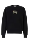 Burberry Black Cotton Sweatshirt In Black