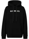 Burberry Black Cotton Sweatshirt In Black