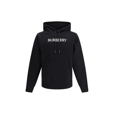 BURBERRY BLACK COTTON SWEATSHIRT