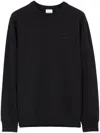 Burberry Logo-embroidered Pullover Sweatshirt In Black