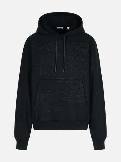 Burberry Black Cotton Sweatshirt