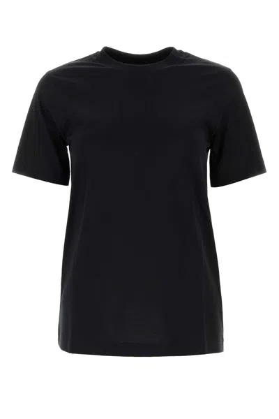 BURBERRY BLACK COTTON T-SHIRT