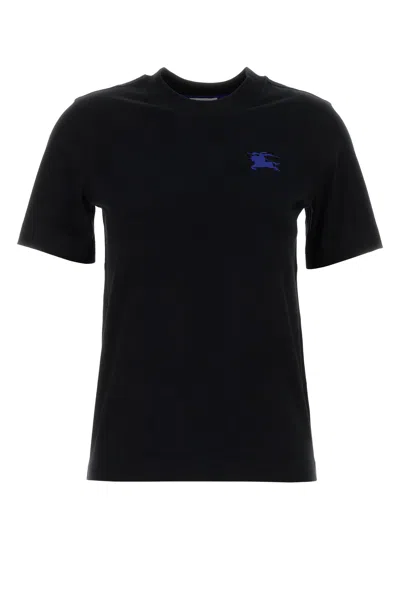 BURBERRY BURBERRY BLACK COTTON T-SHIRT