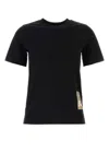 Burberry Black Cotton T-shirt In Black