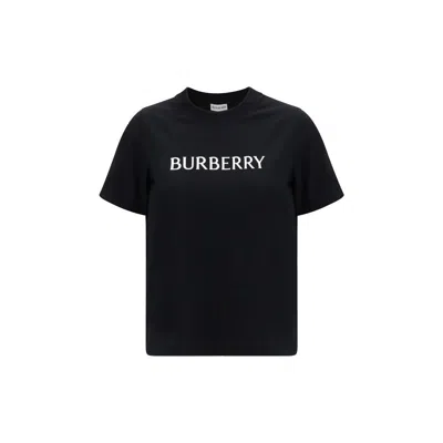Burberry Frankie Logo-print Short-sleeve T-shirt In Black