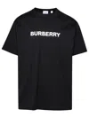 BURBERRY BURBERRY BLACK COTTON T SHIRT