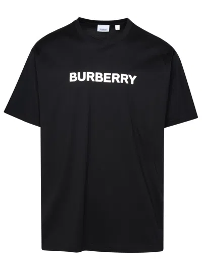 BURBERRY BURBERRY BLACK COTTON T SHIRT