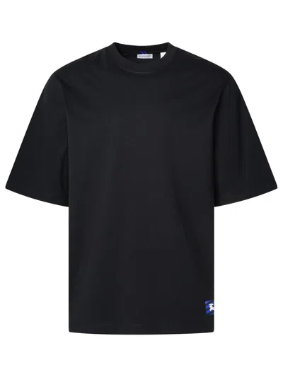 Burberry Black Cotton T-shirt Man