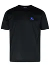 Burberry Slim Fit Essentials T-shirt With Embroidered Logo In Black