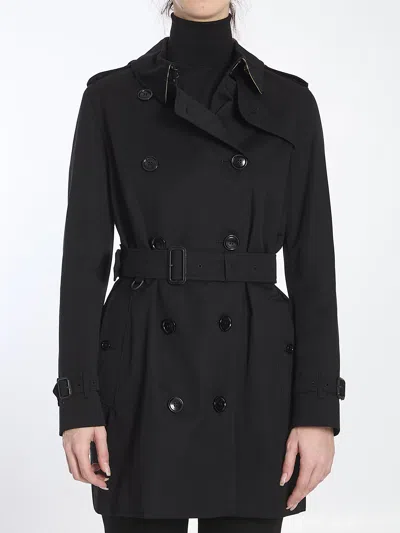 BURBERRY BURBERRY BLACK COTTON TRENCH