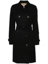 Burberry Double-breasted Trench Coat With Tailored Silhouette