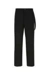 Burberry Black Cotton Wide-leg Pant