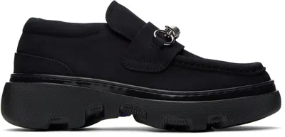Burberry Black Creeper Clamp Loafers
