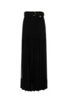 Burberry Crepe Jersey Maxi Skirt Skirts Black