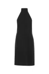 Burberry Funnel-neck Silk Bib Dress