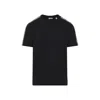 Burberry Black Crewneck Embroidered Logo T-shirt