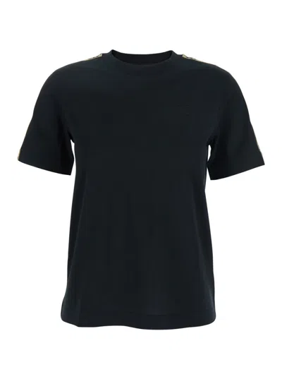 Burberry Black Crewneck T-shirt