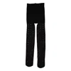 Burberry Black Crystal Embellished Tights In Black