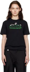 Burberry Daisy-logo Cotton T-shirt In Black