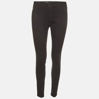 Pre-owned Burberry Black Denim Skinny Low-rise Jeans M/waist 32"