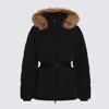 Burberry Short Nylon Puffer Coat In Black