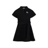Burberry Ekd-embroidered Dress In Black