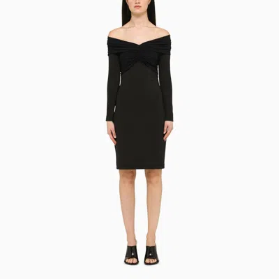 Burberry Black Dress With Boat Neckline