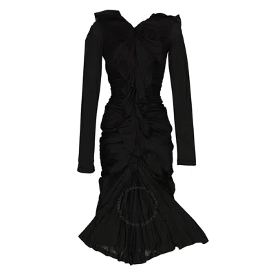 Burberry Black Edith Long-sleeved Dress