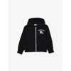 Burberry Ekd Cotton Zip Hoody 4-1 In Black