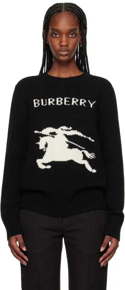 Burberry Women Ekd Knit Crewneck In Black