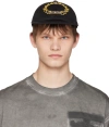BURBERRY BLACK EMBROIDERED CAP