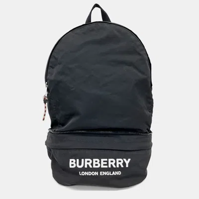 Pre-owned Burberry Black Fabric Backpack Bag