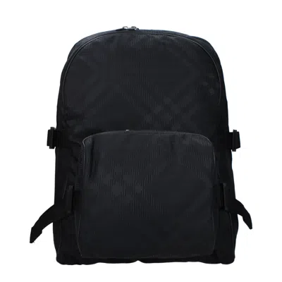 Burberry Black Fabric Backpacks
