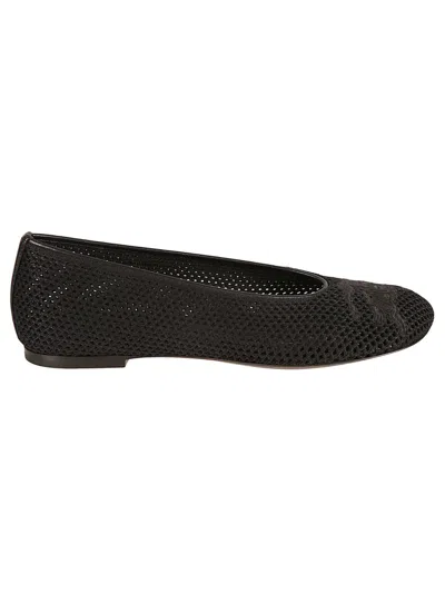 Burberry Black Flats With Pointed Toe Design