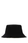 Burberry Reversible Gabardine Bucket Hat In Black