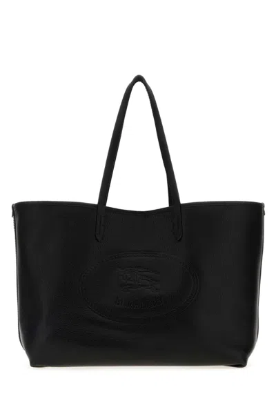BURBERRY BLACK HIGHLANDS MEDIUM TOTE