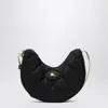 Burberry Curved Quilted Black Handbag With Gold-tone Hardware In Gray