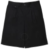 BURBERRY BURBERRY BLACK ICON STRIPE DETAIL COTTON TWILL TAILORED SHORTS