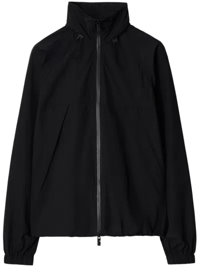 BURBERRY BLACK JACKET WITH LOGO