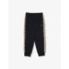 Burberry Kid Boy Jersy Trsrs In Black