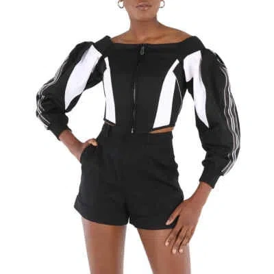 Pre-owned Burberry Black Jersey Off Shoulder Corset Top